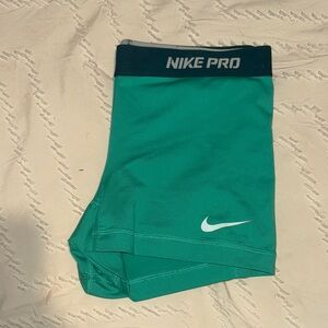 Nike Pro Teal Shorts